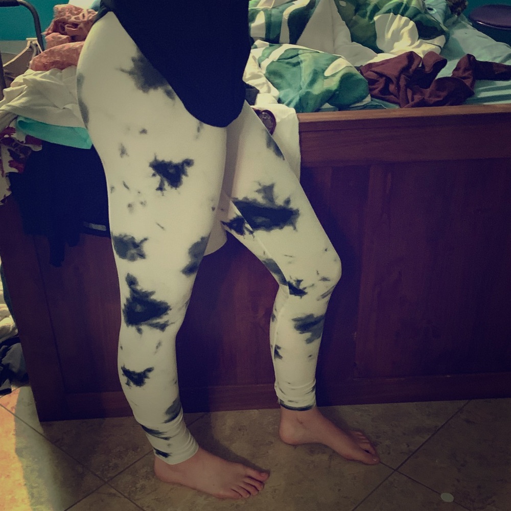 XS Rue21 Black and White Leggings